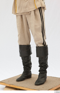  Photos Army man in cloth suit 1 18th century army beige pants historical clothing lower body 0003.jpg